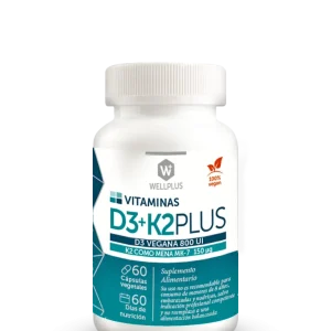 WELLPLUS VITAMINA D3 + K2 PLUS 60 CAP