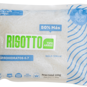 RISOTTO VEGANO 100% KONJAC (GLUTEN FREE) – CAJA X 300 G (3 PORCIONES)