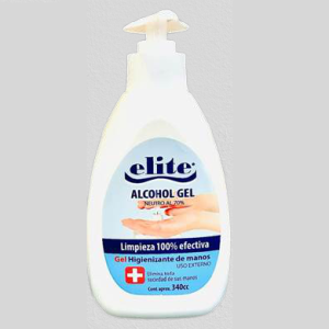 ELITE ALCOHOL GEL 70% 340ML CON VALVULA