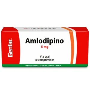 AMLODIPINO 5 MG 10 TABLETAS GF