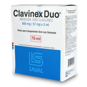 CLAVINEX DUO SUSP. 400/57 MG X 70 ML