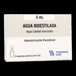 AGUA BIDESTILADA 5ML. 5AMP.