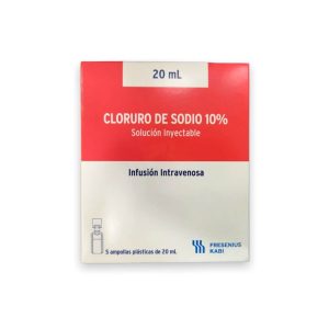 CLORURO DE SODIO 10% 20 ML X 5AMP