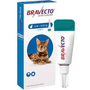 BRAVECTO GATO PIPETA 250 MG 2.8 A 6.25 KG