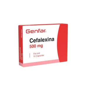 CEFALEXINA 500 MG 10 CAPSULAS GF