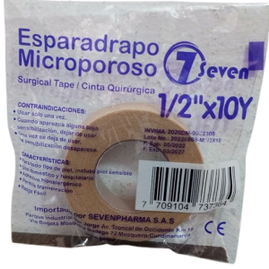 Esparadrapo Microporoso 1/2 x 10Y Seven