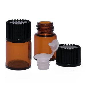 FRASCO DE VIDRIO ÁMBAR CON REDUCTOR X 2 ML