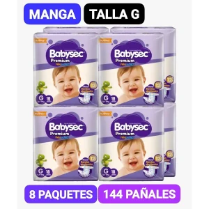 MANGA PAÑAL BABYSEC MORADO G