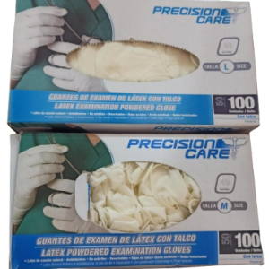 Guantes de Examen de Latex con Talco