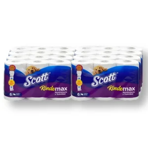 Manga Papel Higiénico Doble Hoja Scott RindeMax 48 Rollos