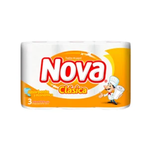 Toalla Papel Nova Clasica 3 Rollos