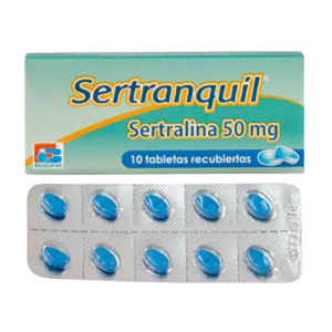 Sertralina 50 mg 10 Tabletas Recubiertas