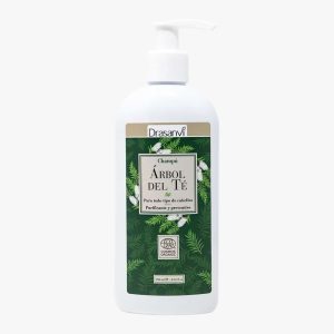 CHAMPÚ / SHAMPOO ORGÁNICO FITOAROMATERAPIA ACEITE ESENCIAL ÁRBOL DE TÉ Y ALOE VERA – FRASCO X 500 ML