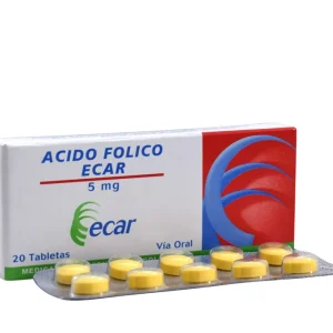 ACIDO FOLICO 5 MG 20 TABLETAS EC