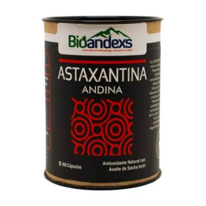 ASTAXANTINA (HAEMATOCOCCUS PLUVIALIS) + VITAMINA E 500 MG – FRASCO X 80 CÁPSULAS