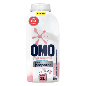Detergente Omo Piel Sensible Para Diluir Rinde 3 Litros