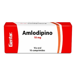 AMLODIPINO 10 MG 10 TABLETAS GF