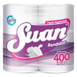 Papel Higiénico Doble Hoja Swan 40 metros 4 Rollos Doble Hoja
