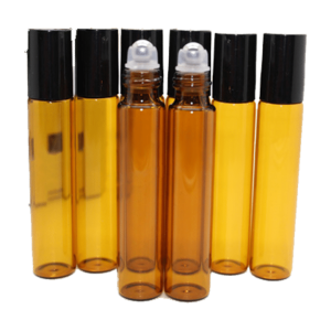 ROLL ON CON BOLA DE VIDRIO PARA ACEITES ESENCIALES X 10 ML