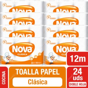 Manga Toalla Papel Nova Clasica 24 Rollos