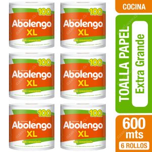 Manga Toalla Papel Abolengo XL 100 Metros 6 Rollos