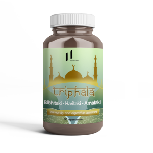 TRIPHALA / TRIFALA (AMALAKI + BIBHITAKI + HARITAKI) – FRASCO X 60 CÁPSULAS X 1000 MG